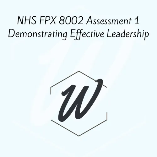 NHS FPX 8002 Assessment 1 Demonstrating Effective Leadership