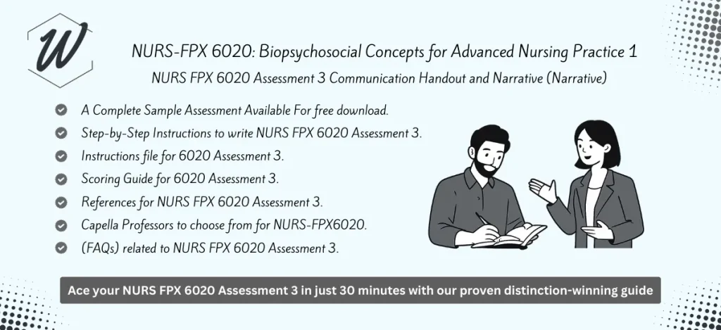 NURS FPX 6020 Assessment 3 Communication Handout and Narrative (Narrative)