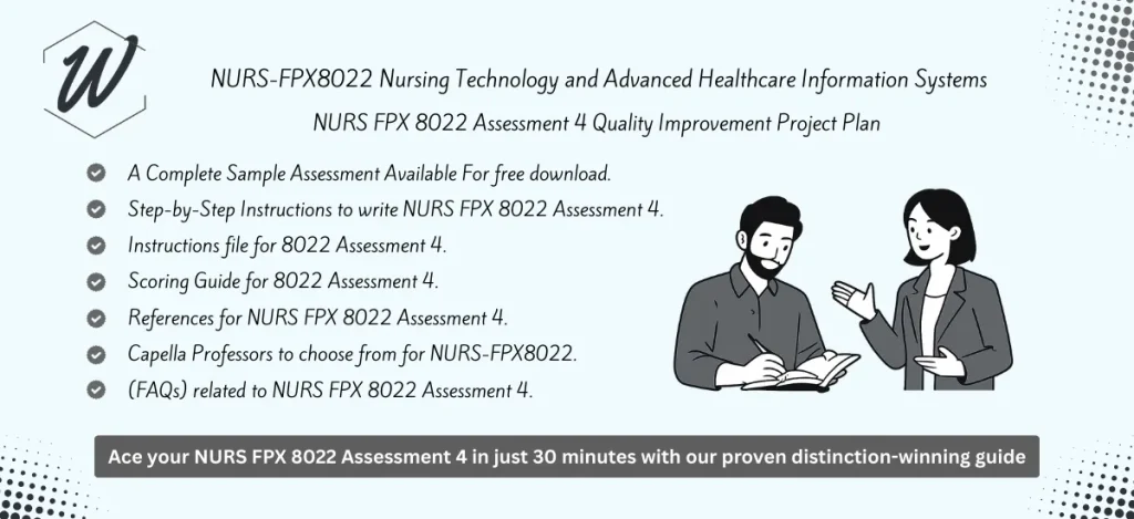 NURS FPX 8022 Assessment 4 Quality Improvement Project Plan