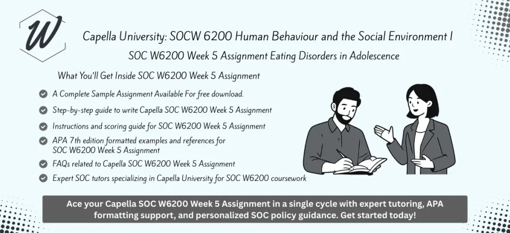 SOC W6200 Week 10 Assignment Biopsychosocial Assessment